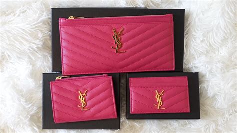 porta carte ysl fucsia|Wallets and Cardholders .